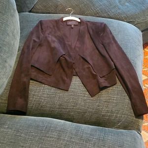 90s BABE! Cropped BCBG Max Azria black velvet jacket [Medium]